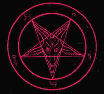 Pentagram found on the cover of the Santanic Bible by Anton Szandor LaVey